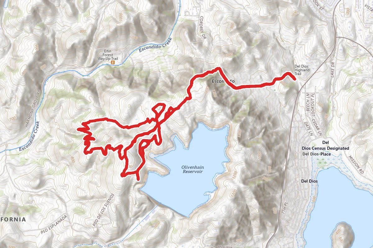Del Dios Highlands Preserve Trail