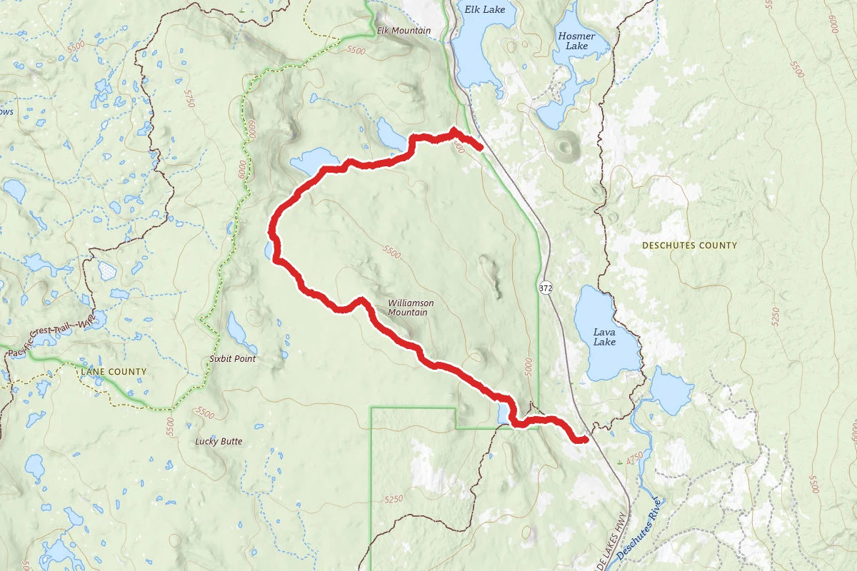 Six Lakes Trail Via Lucky Lake Trail