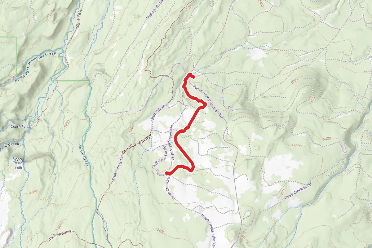 Upper Three Creek Sno-Park to Jefferson View Shelter