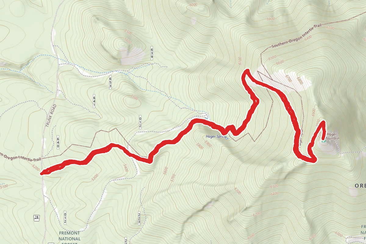 Hager Mountain Lookout via 160 Trail