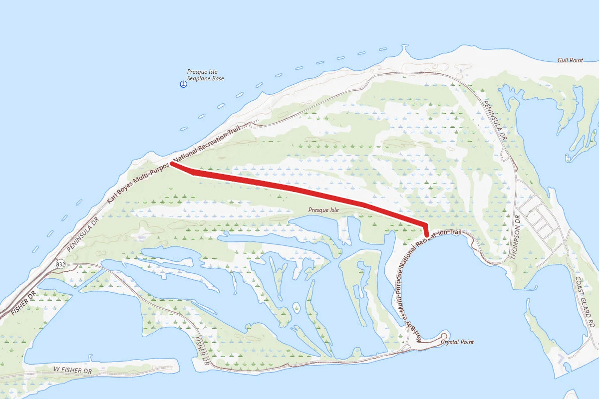 Sidewalk Trail to Lighthouse