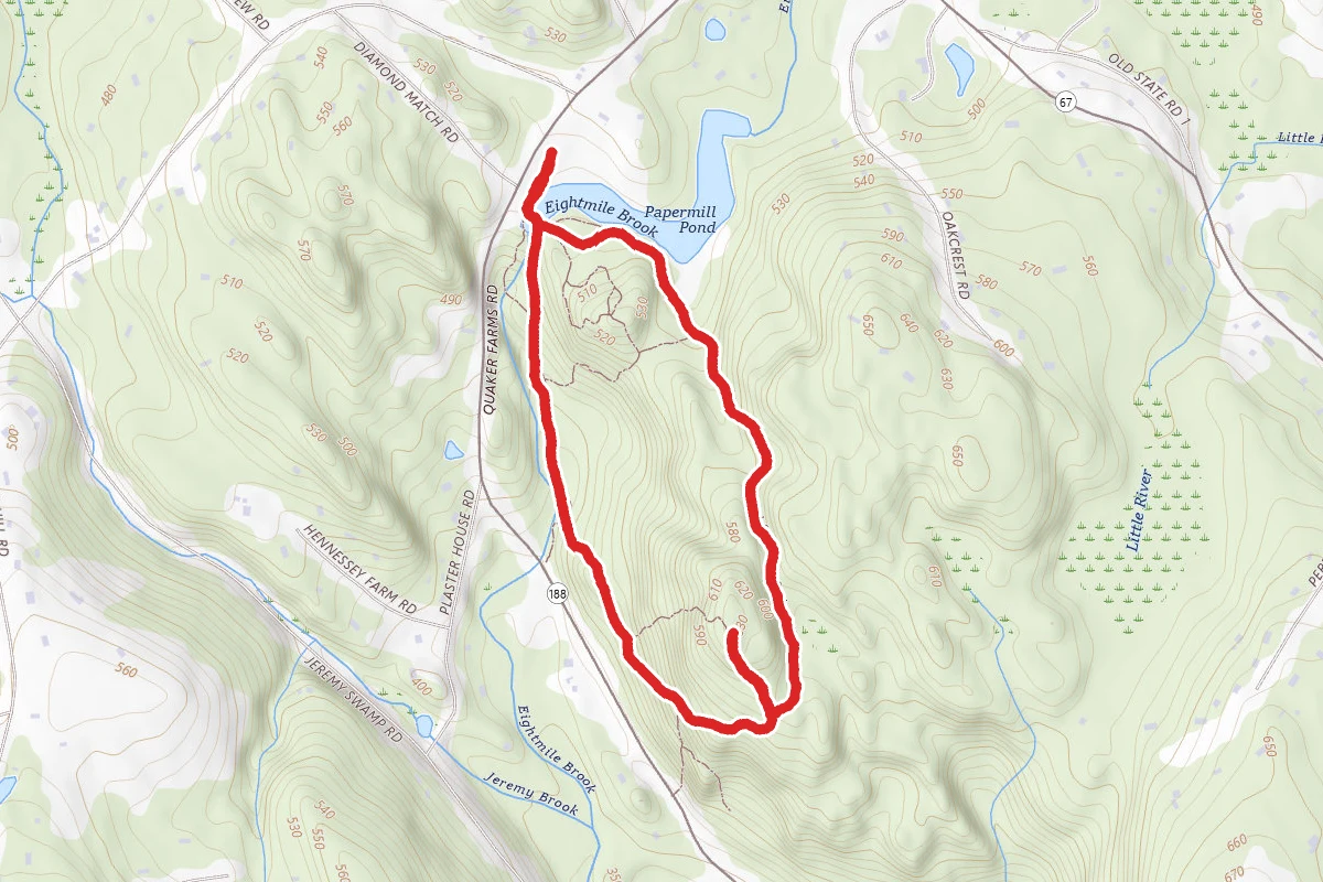 Southford Falls Red Trail