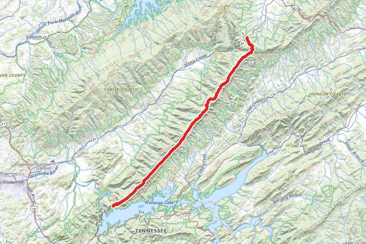 Iron Mountain Via Appalachian Trail