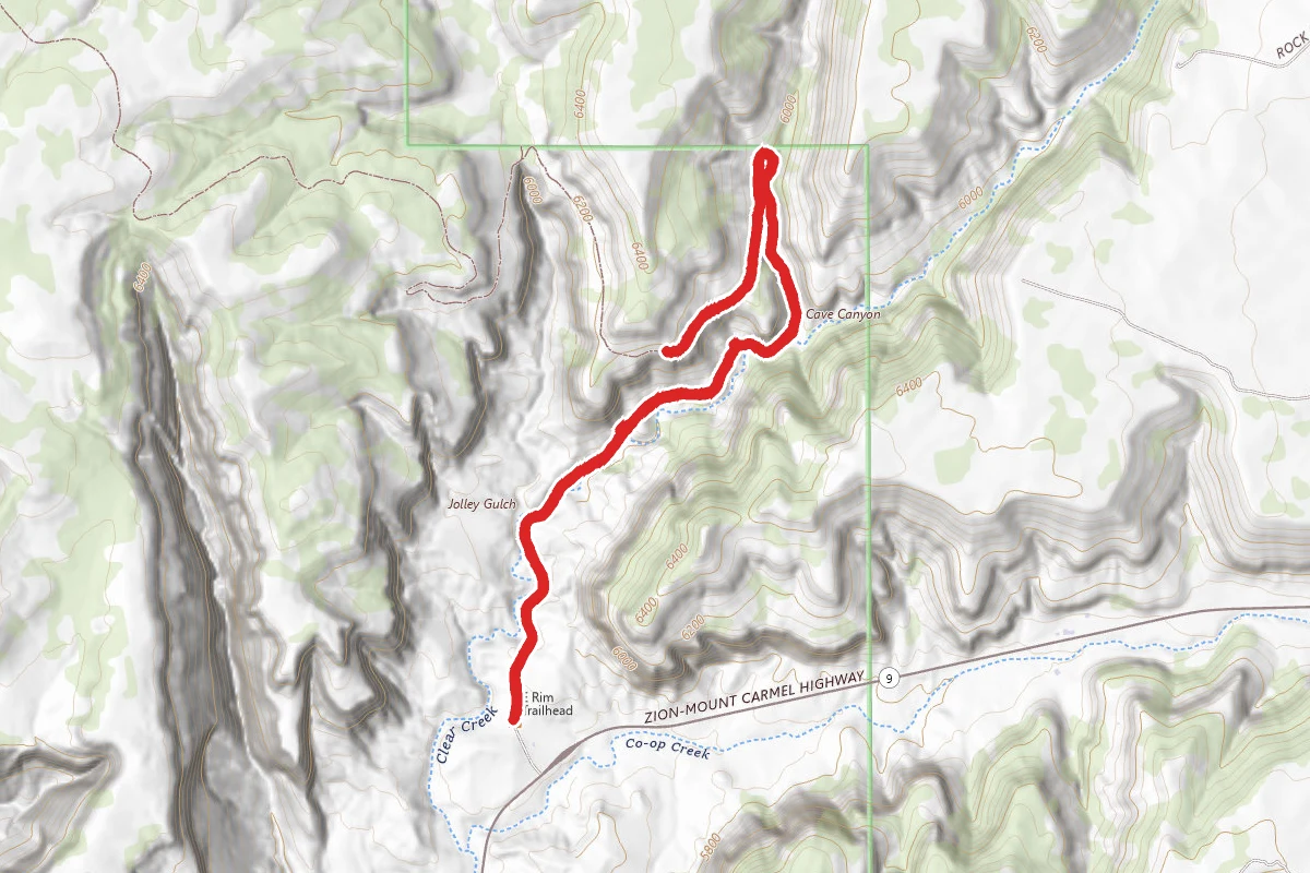 East Rim Trail to Overlook