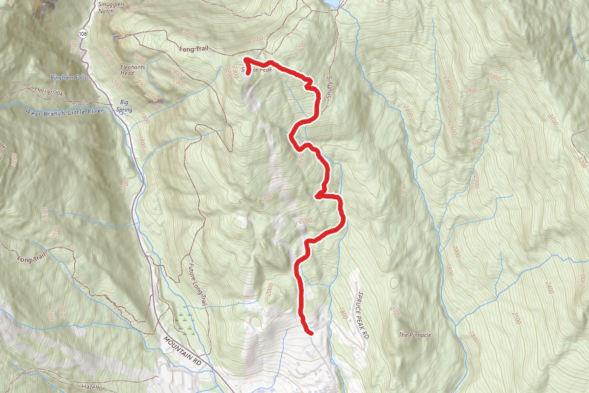Spruce Peak via Sterling Trail