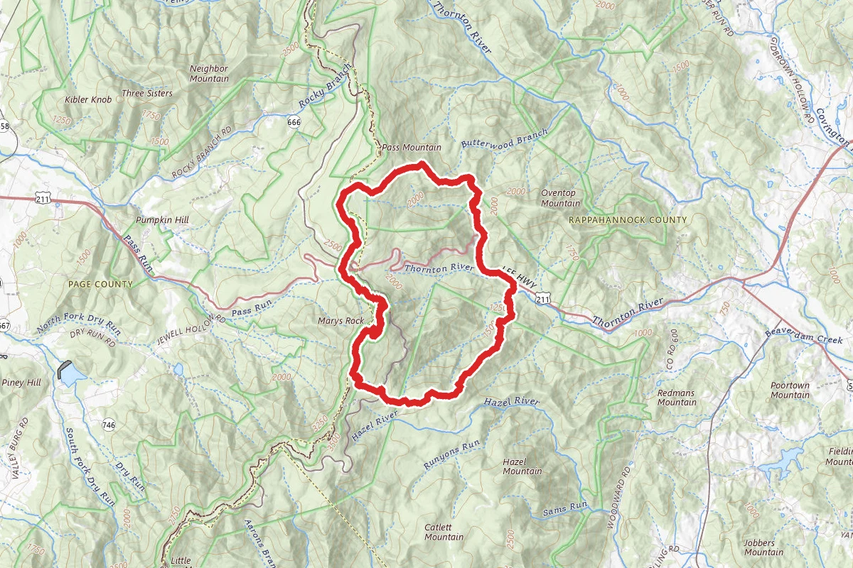 Appalachian Trail and Pass Mountain Trail Loop