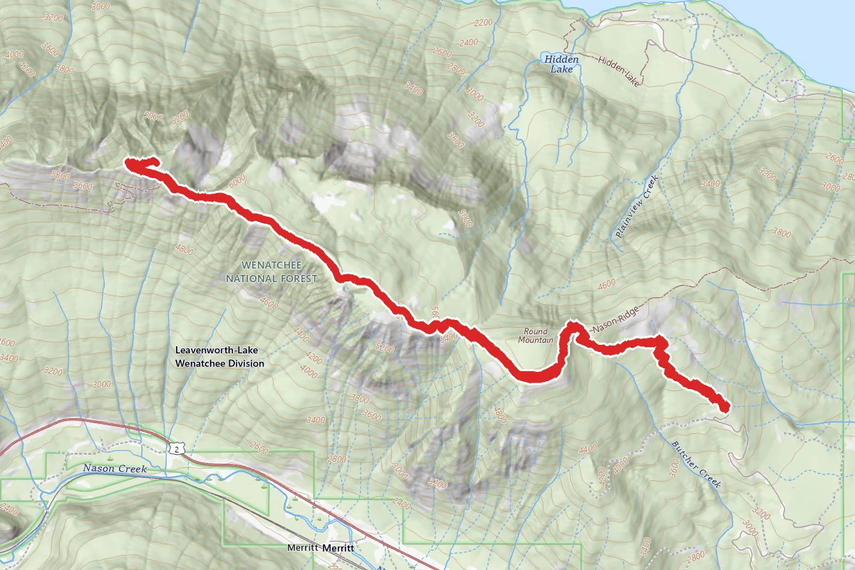 Alpine Lookout via Round Mountain Trail and Nason Ridge Trail