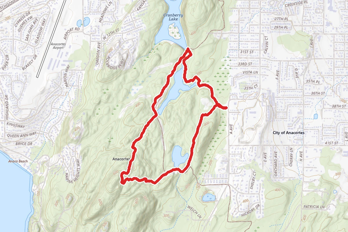 134, 118, 10, 123 and 108 Trail Loop