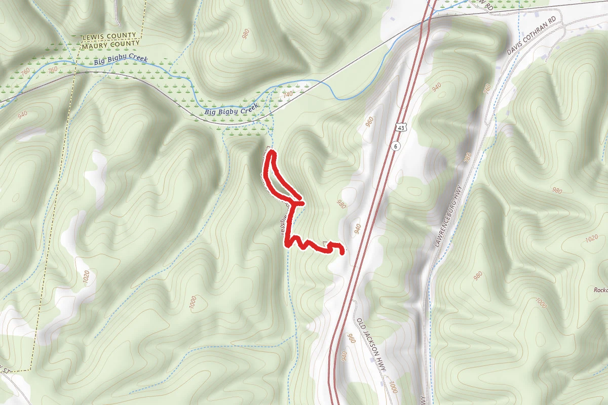 Stillhouse Hollow Falls Trail
