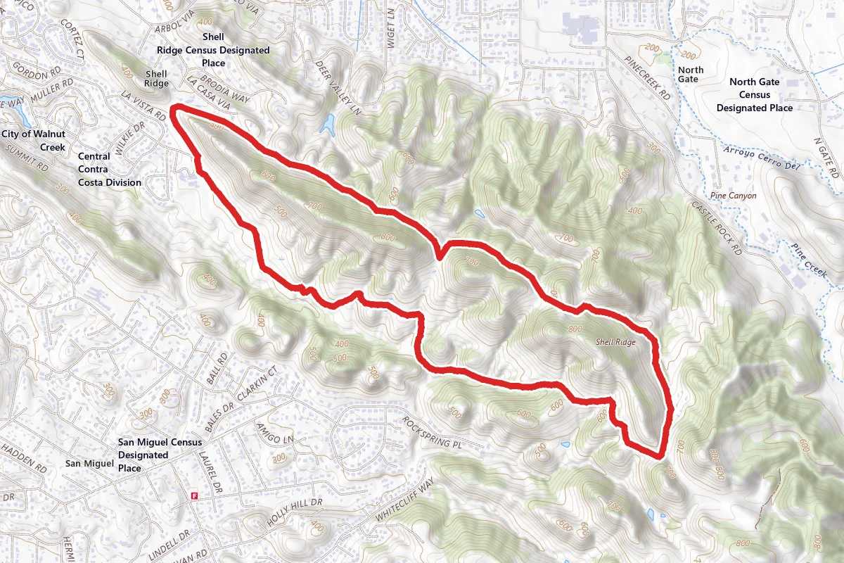Shell Ridge - Borgess Ranch Loop