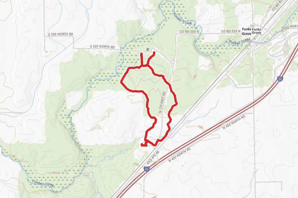 Sugar Grove Loop via Blue Path