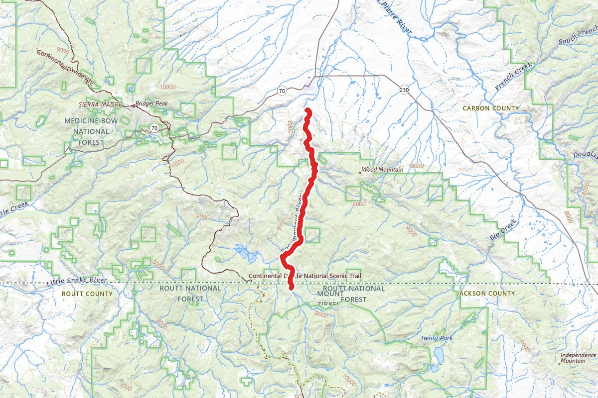 Encampment River Trail from Odd Fellows
