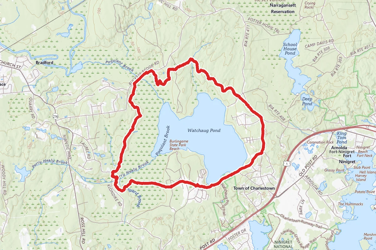 Vin Gormley Trail from North Trailhead
