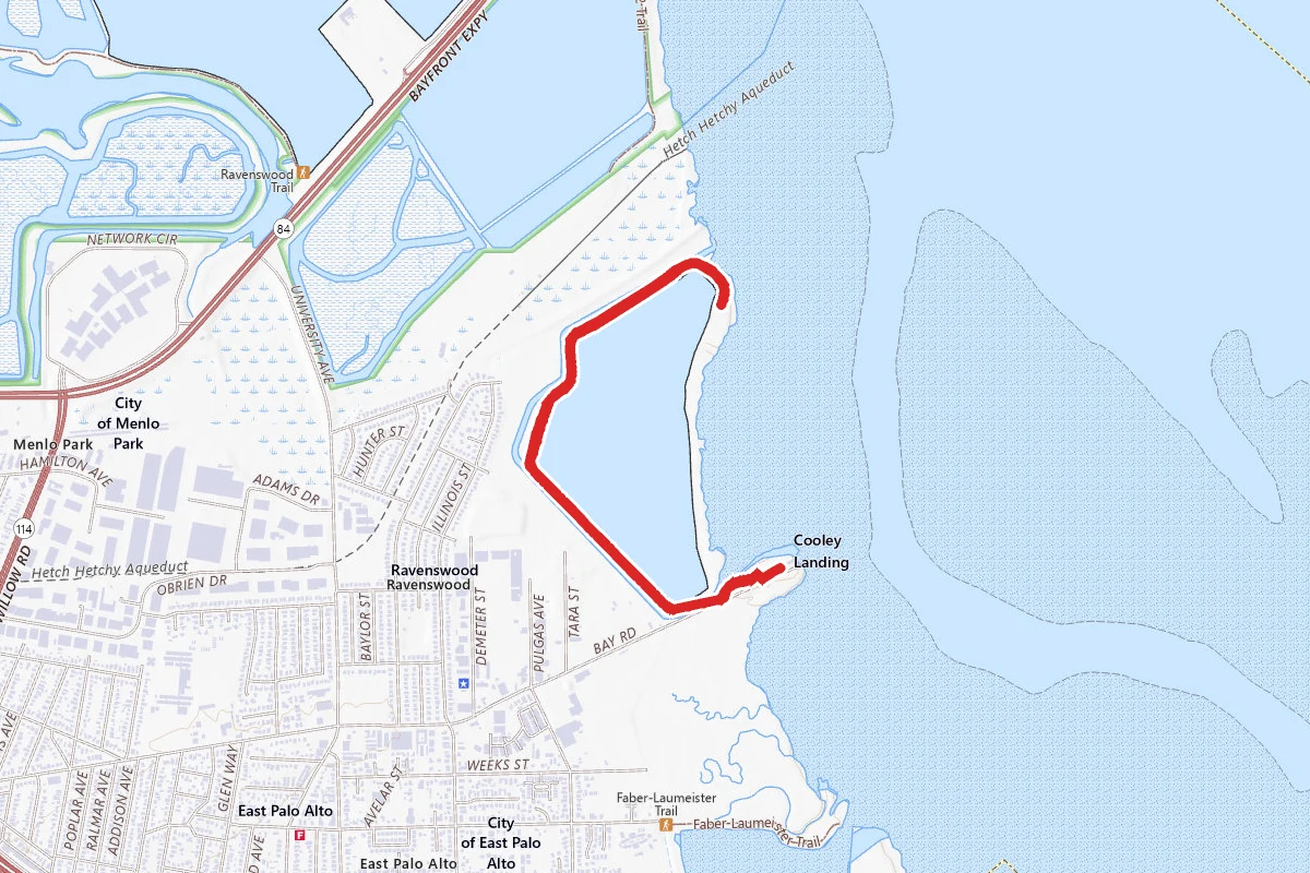 Cooley Landing Via Bay Trail