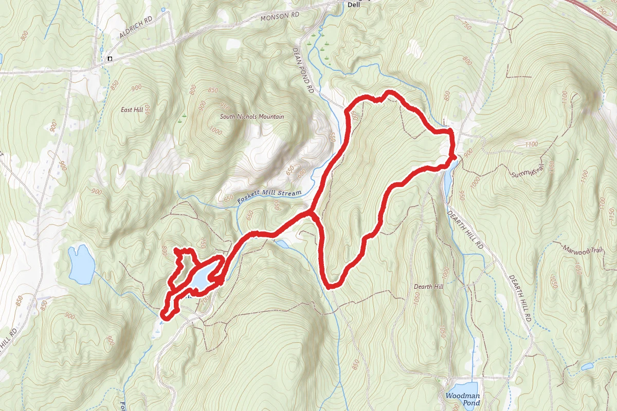 Hemlock Gorge Trail and Dean Pond Loop
