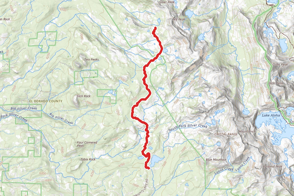 Barrett Lake via Red Peak OHV Trail