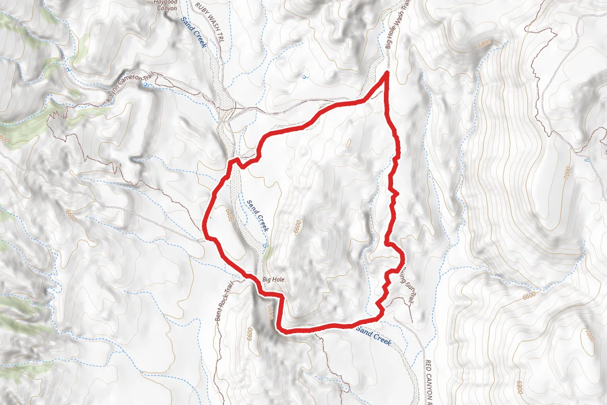 Ruby Wash and Big Hole Wash Short Loop Trail