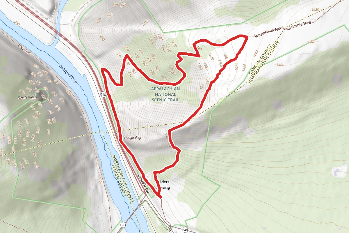 Lehigh Gap East Loop via Appalachian Trail