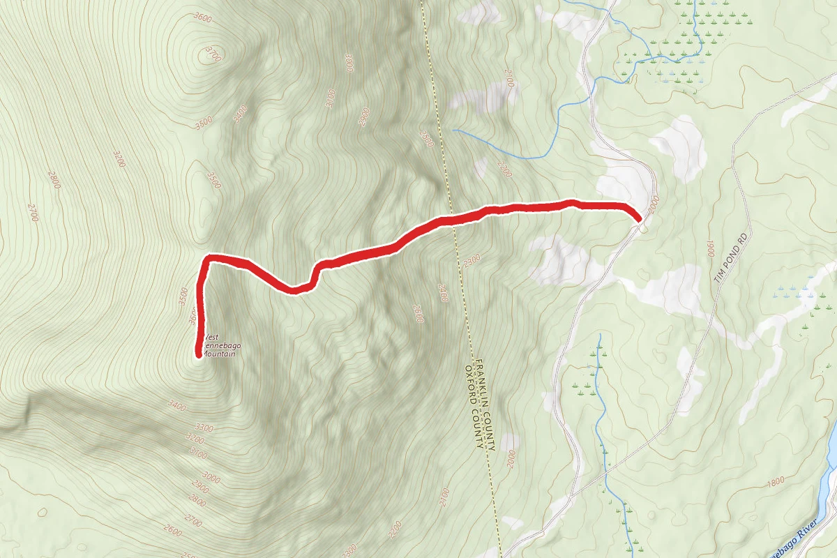 West Kennebago Mountain Trail (East Approach)