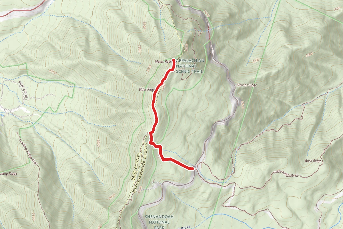 Mary's Rock via the Appalachian Trail (Southern Approach)