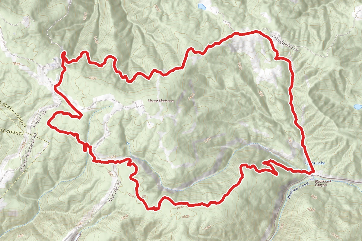 Merry-Go-Round, Bayview, and Sprig Trails Loop