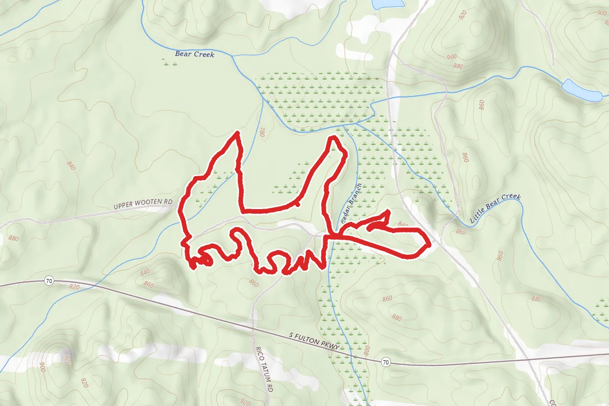 Cedar Branch and Zack's Glade