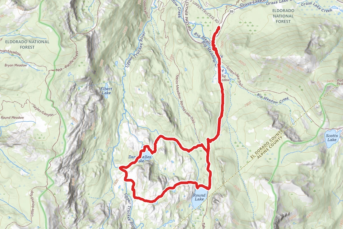 Dardenelles Lake and Round Lake Loop