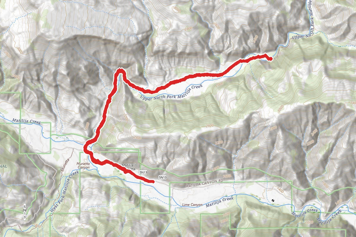 North Fork Matilija Trail 23W07