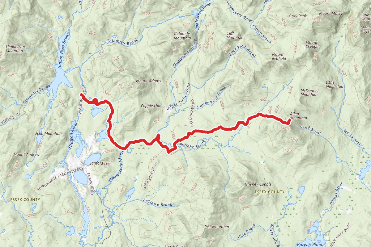 Allen Mountain via MacIntyre East
