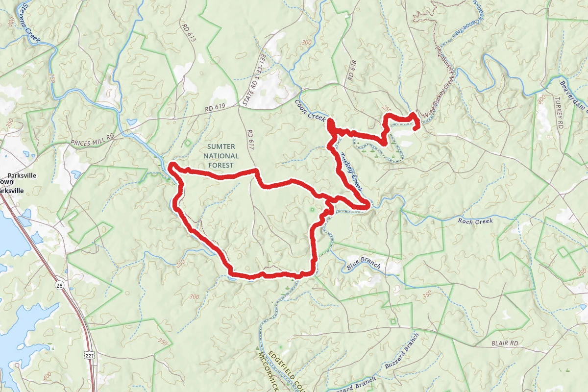 Turkey Creek Loop via Key Bridge
