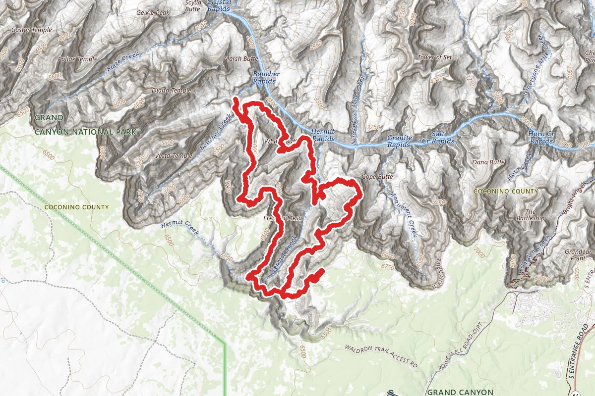Boucher Trail to Hermit Trail Loop