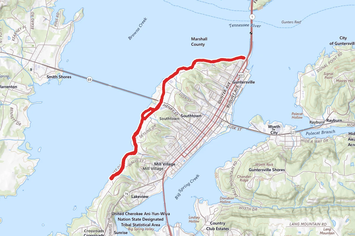 Guntersville Lake Bike Path