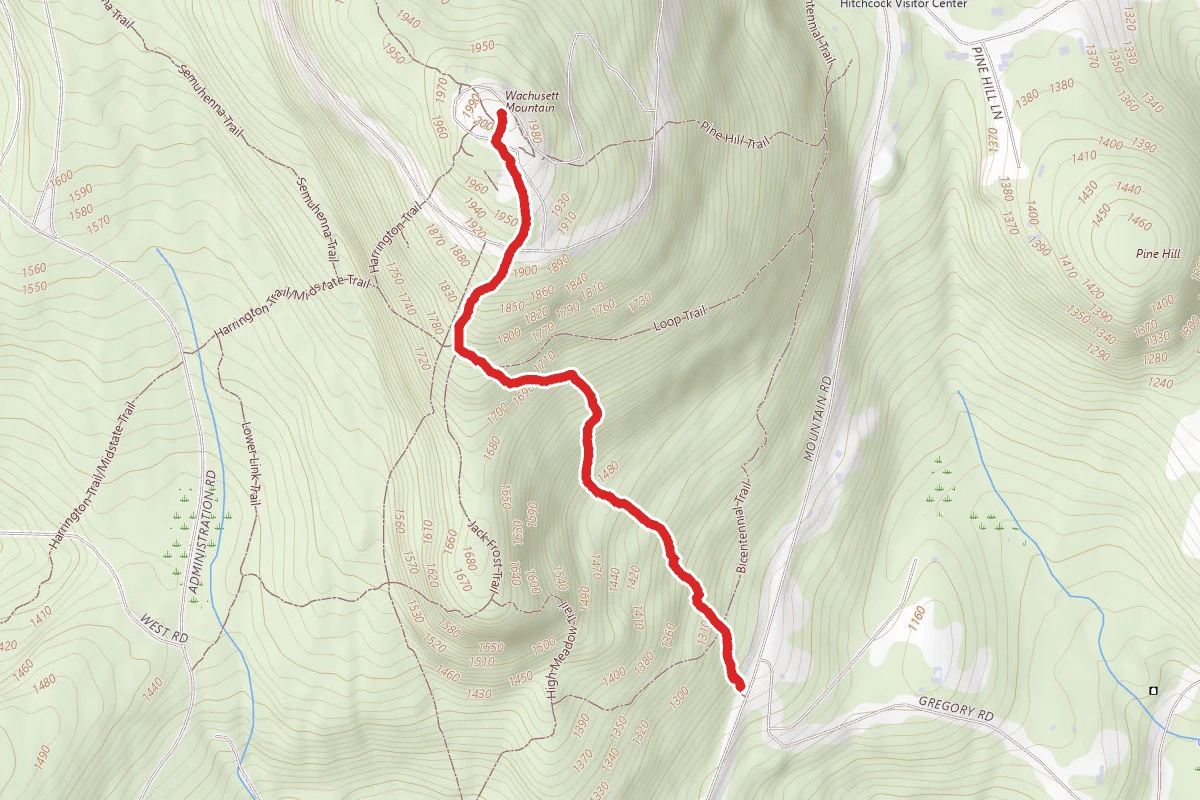 Wachusett Mountain via Mountain House Trail