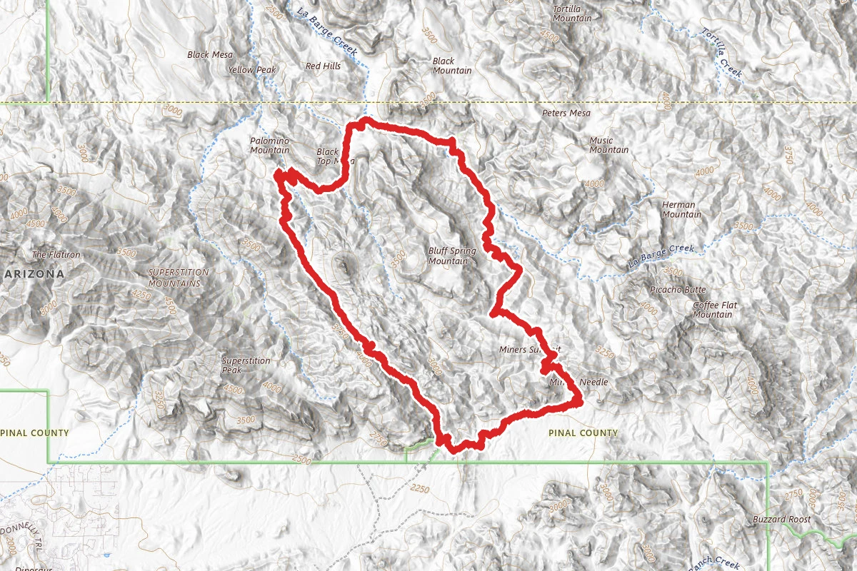 Dutchman Trail to Peralta Trail Loop