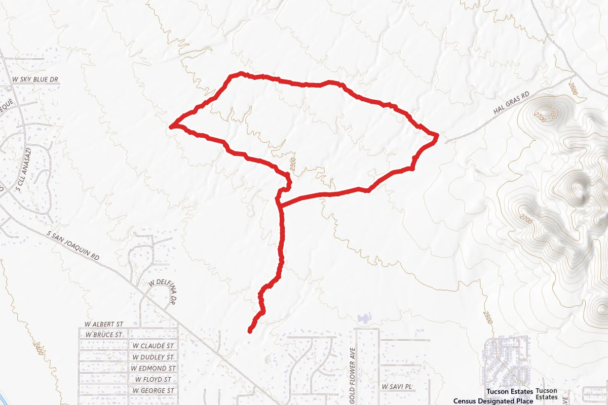 Diamond J Caliche Flats and Ironwood Loop