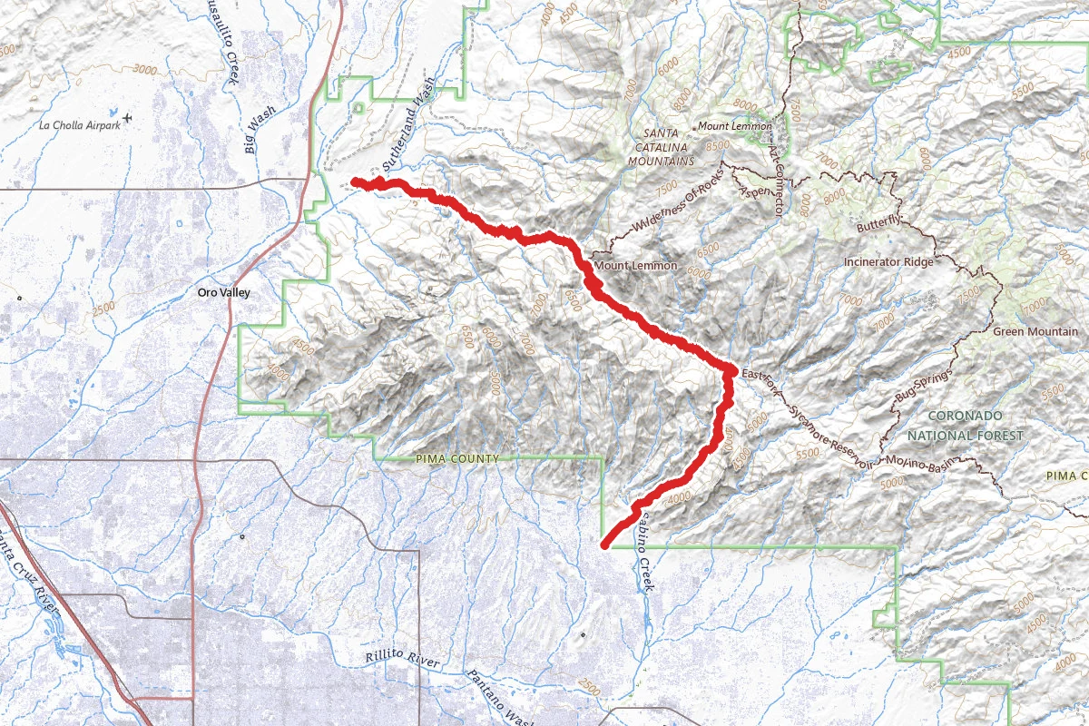 Sabino Canyon to Catalina State Park