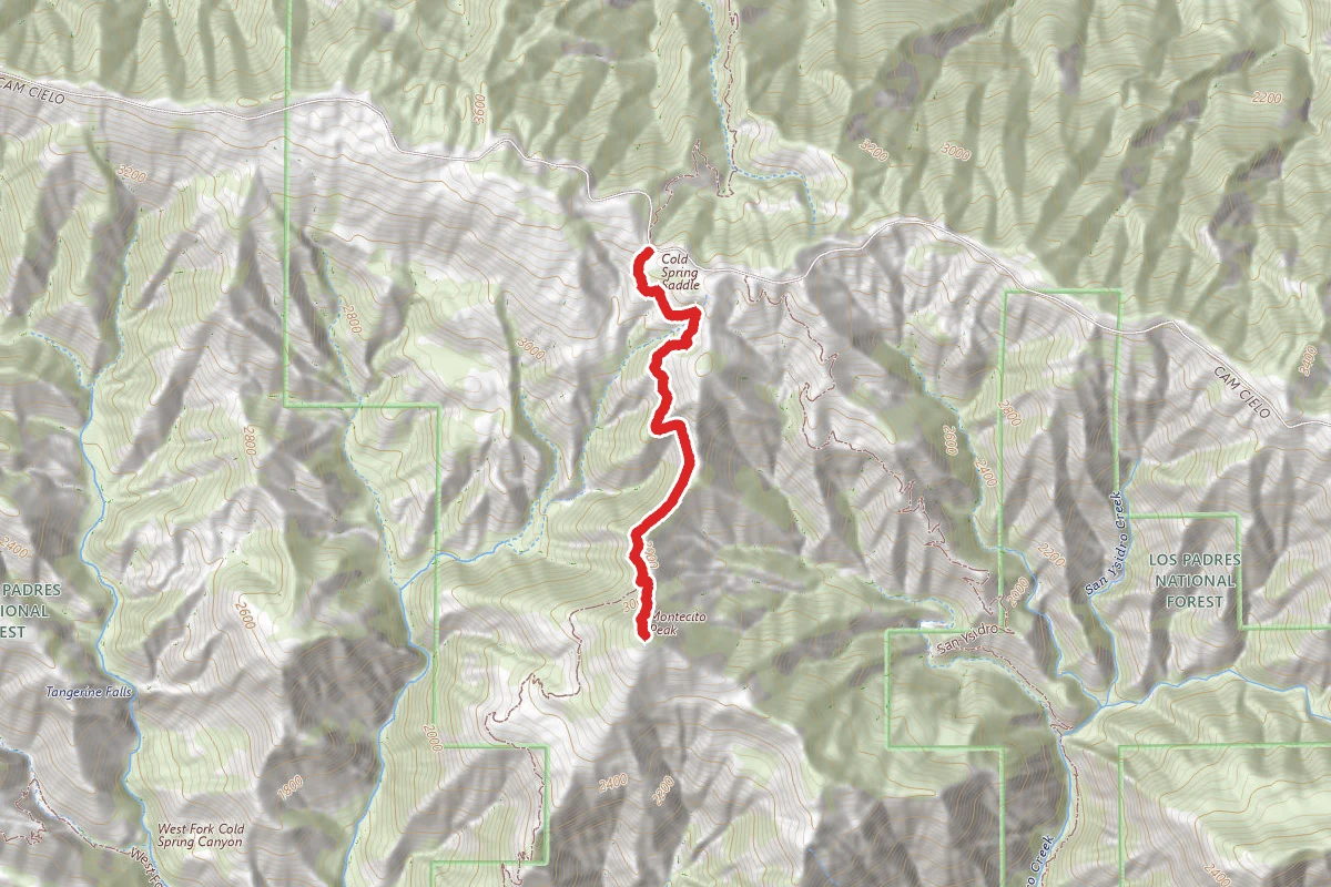 Montecito Peak via Cold Spring Trail