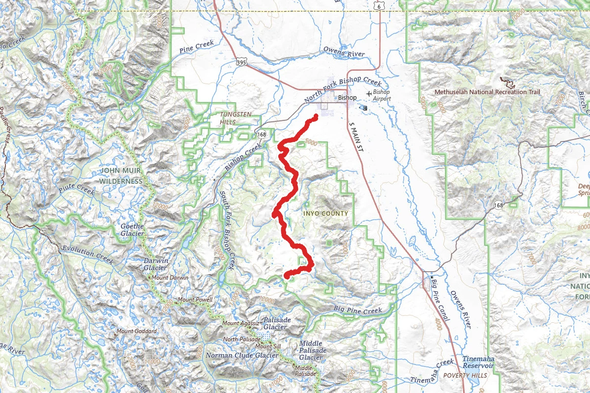 Baker Lake via Coyote Valley, 32E303, and 32E301 Roads