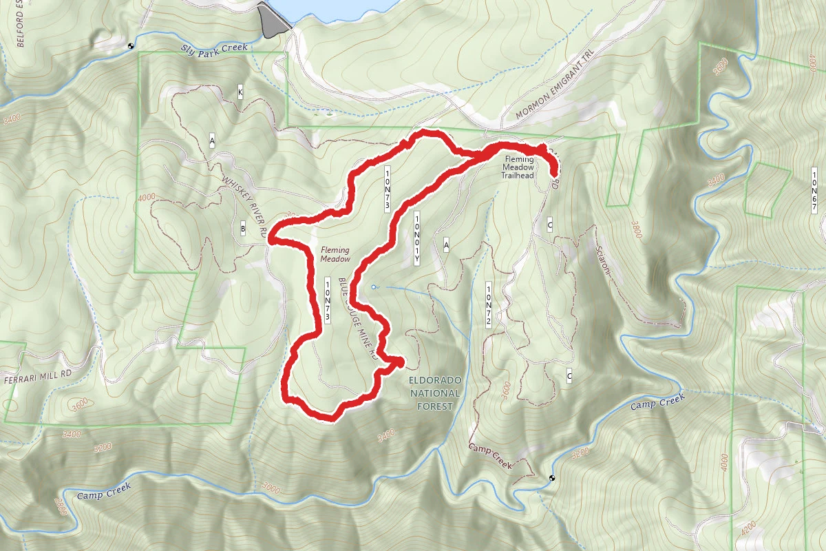 Blue Gouge Mine to Ferrari Mill Road Loop