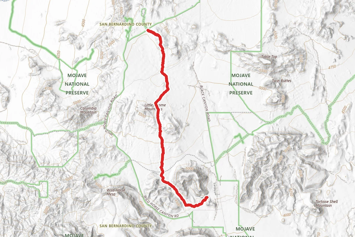 Hole-in-the-Wall to Mid Hills Loop