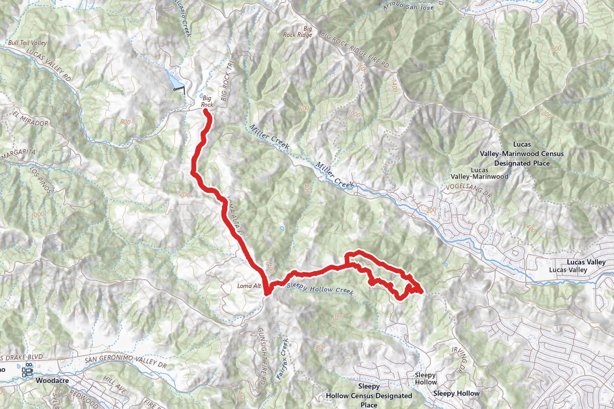 Bay Area Ridge Trail, 680 Trail, and Loma Alta Fire Road Loop