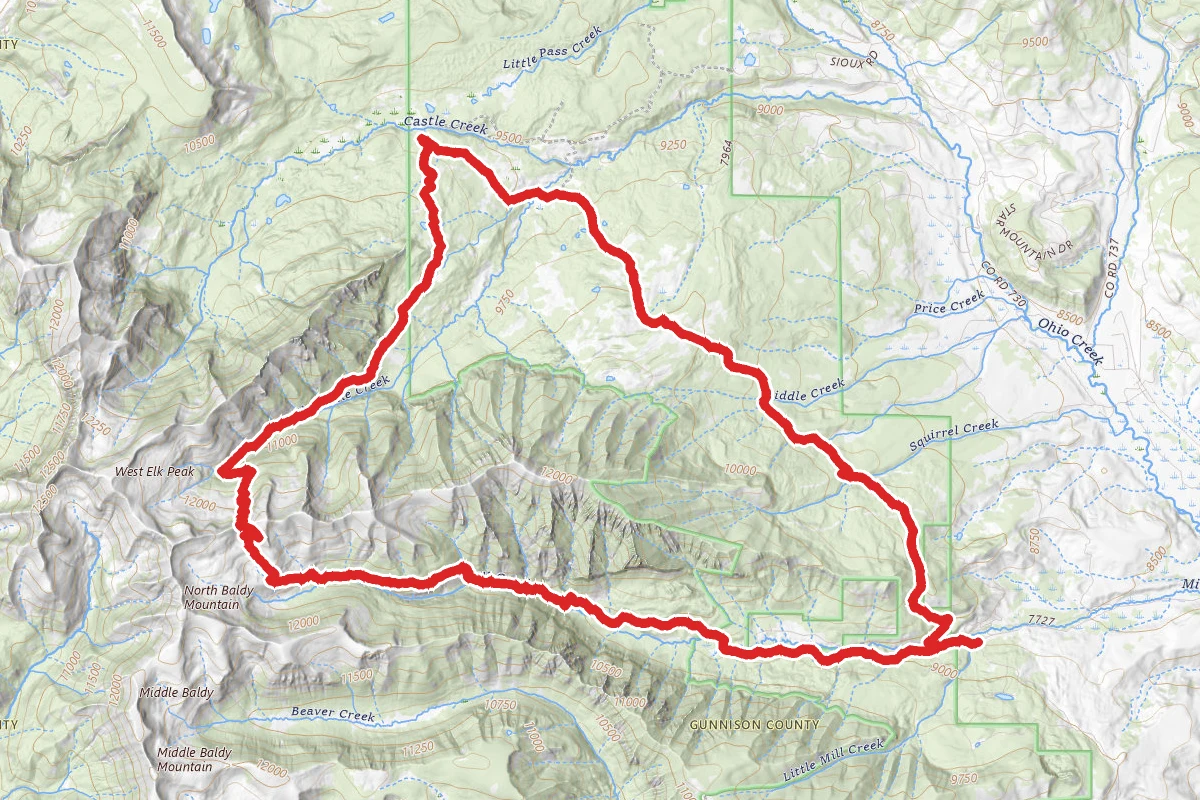 Mill Castle Trail to Lowline Trail Loop
