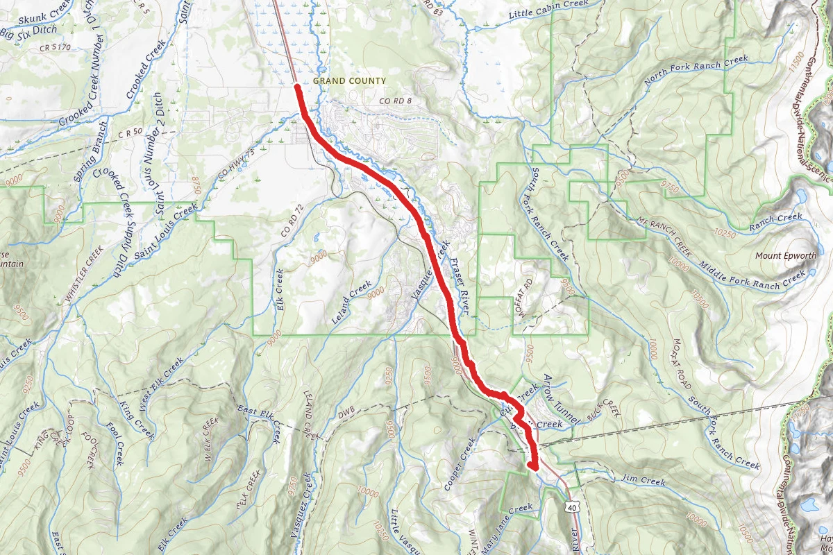 Winter Park to Fraser Trail