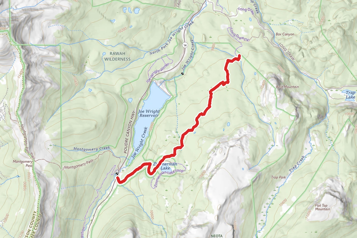 Zimmerman Lake to Meadows Trail