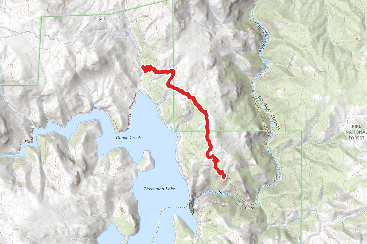 Upper Cheesman Canyon Trail