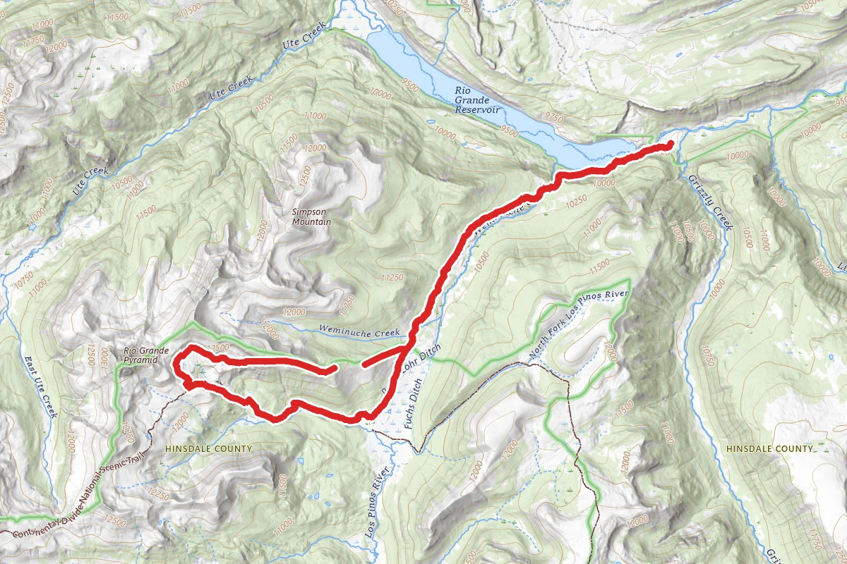 Weminuche Trail to Rincon La Vaca Loop