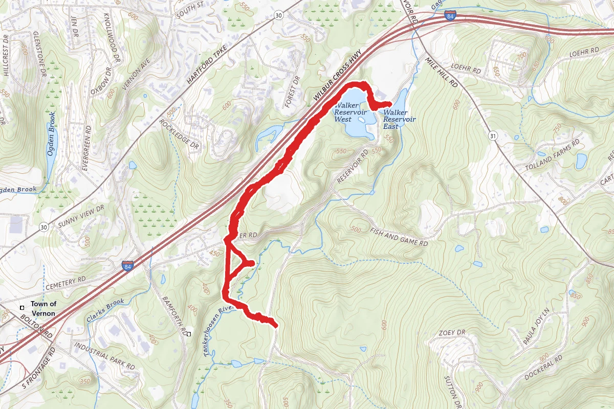Walker Reservoir Blue Blaze Trail