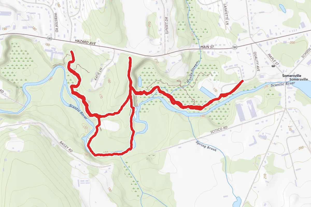 Scantic River and Keeney Mill Trail