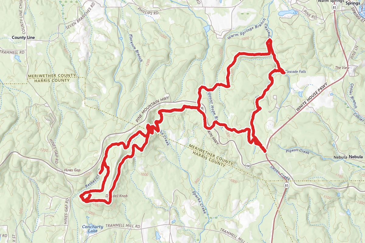 Pine Mountain, Boot Top White Candle and Beaver Pond Trail Loop