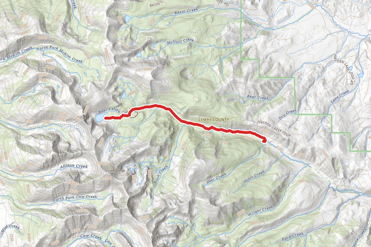 Buck and Bear Valley Lakes